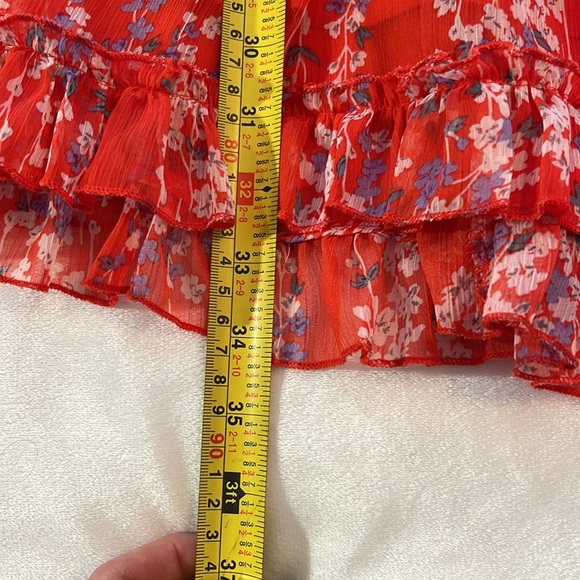 Saints Secrets Women’s Open Back Ruffled Ditzy Print Mini Dress Size Small - Picture 12 of 16